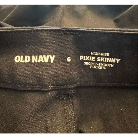 New! Old Navy High Waisted Pixie Skinny Ankle Pants Sz 6 - Picture 4 of 5